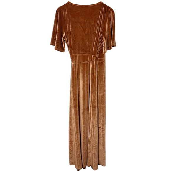 Baltic Born‎ Meghan Velvet Wrap Maxi Dress Size XL - Picture 3 of 9